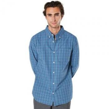 Maine Herren Outdoor Karohemd Blau