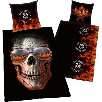 Couverture et draps crâne sombre – Anne Stokes