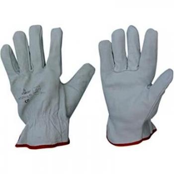 Set de 12 gants vaches fleur blancs taille 11