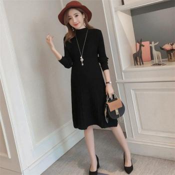 Stretch Knit Dress for Expecting Mothers