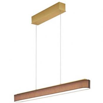 Helestra Pendelleuchte Bora in Messing und Braun