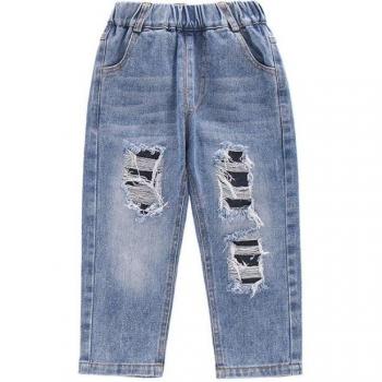 Pantalon en denim uni pour filles