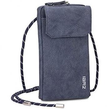 Mademoiselle.M Sac à bandoulière MP30 Nubuk-Blue