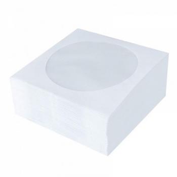 Enveloppes blanches pour CD/DVD avec fenêtre