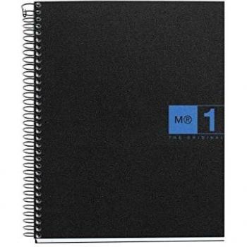 Cuaderno tapa de polipropileno A5 cuadricula 5 mm