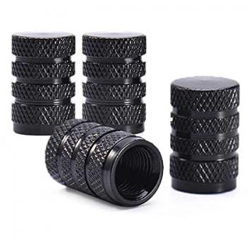 Tapones de Aluminio Grises para Válvulas Schrader de Ruedas de Coches y Motos