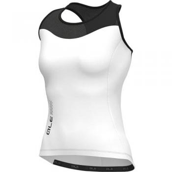 Alé Maglia senza maniche Color Block bianco nero donna M