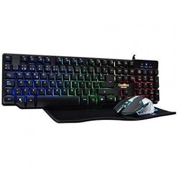 Clavier USB QWERTY Espagnole Noir CoolBox DeepTeam V.2