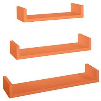 AHD Elegantes Wandregal Set Calamita in Orange