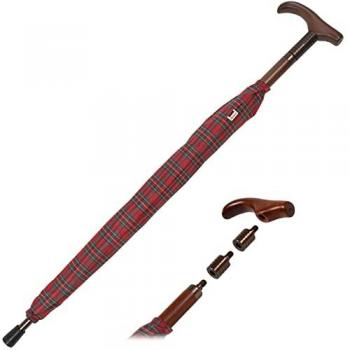 IX-brella Robuster Holzgriff-Regenschirm