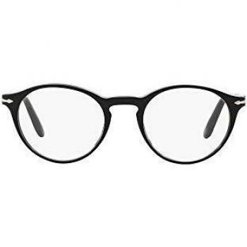 NEW PERSOL EYEGLASSES 3092V 9014 BLACK 48 mm RX AUTHENTIC 3092