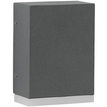 Schwarze Aluminium Außenwandleuchte „Albert“ – Integriert – 0 × 0 × 0 cm