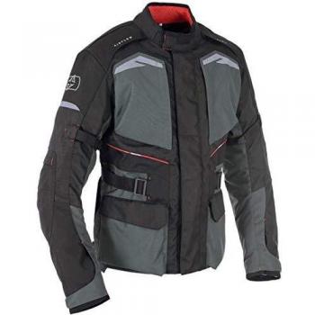 Impermeabile Uomo Moto Oxford Quebec 1.0 Tessile Grigio Tech