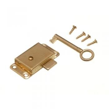 SafeKeep Wardrobe Cupboard Drawer Cabinet Door Lock & Key 50MM + Screws (Pack of 20)
