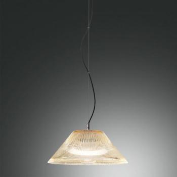 Salento Dome Pendant Ceiling Light E27 Amber Glass