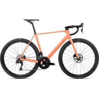 Orbea Orca M30i LTD PWR 2024 Road Bicycle – M Male, Dual Tone: Orange Cloud / Stone Blue