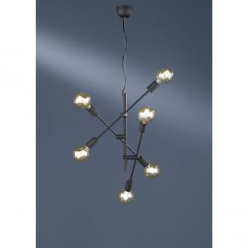 Set de Iluminación Iperbriko: Suspensión 6 Luces Regulares en Negro Matt