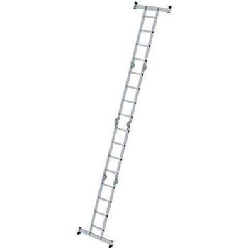 MUNK Günzburger Steigtechnik Aluminium-Vielzweckleiter nivello®-Traverse4x4Sp