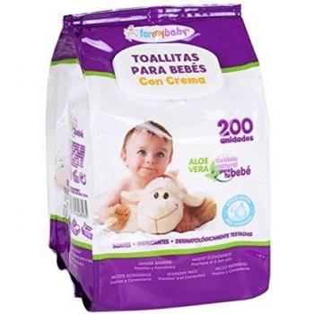 Toallita Bebe Crema 200 Unds C/tapa
