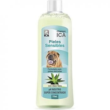 Champú suave para piel sensible de perros con Aloe Vera