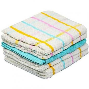 Wonderdry Soft Monocheck Black/White Jumbo Thick Kitchen Dish Cleaning Drying Cloth Pack of 6