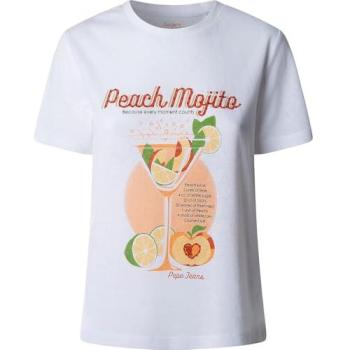 T‑shirt casual in cotone per donne, modello Pepe Jeans, taglia XS, colori bianco e viola
