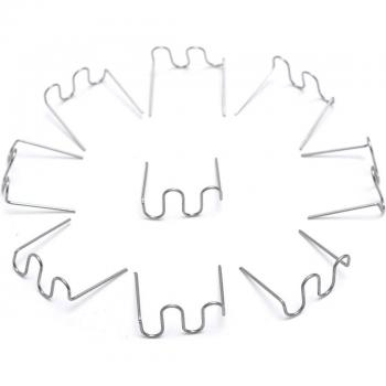 Pack agrafes à chaleur 0,6 mm S vague, inox – 100 unités