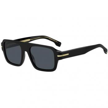 Boss 1647/S Sporty-Chic Sunglasses Black Unisex 55MM