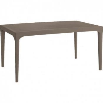 Mondo Oslo – Tavolo resinoide 150x90cm, 74cm alto, tono tortora