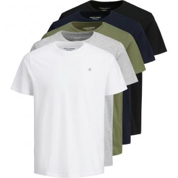 Jack & Jones T‑shirt Crew Blanc, 100 % coton, Short Sleeve – XS