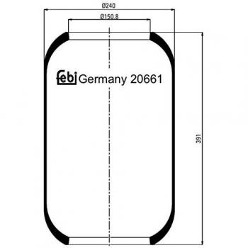 FEBI BILSTEIN 20661 Luftfederung Federbalg