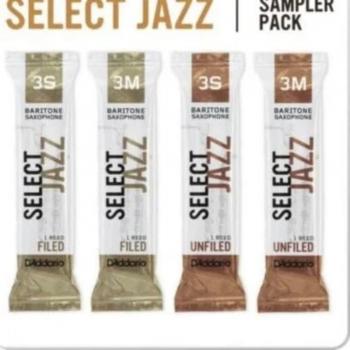 D'Addario Woodwinds Baritone Sax Reed Sampler