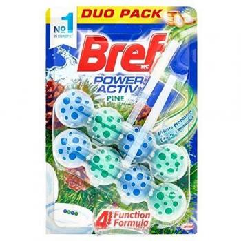Ambientador Bref WC power active pino 4 funciones pack 2x50gr
