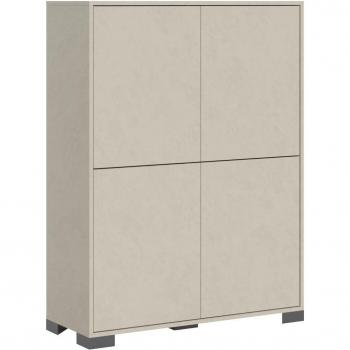 Credenza alta 4 ante Lumina Cashmere dimensioni 90×35×120 cm