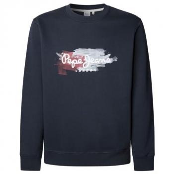 Pepe Jeans Felpa Navy/Blù Chiaro/Bordeaux/Bianco Mediana