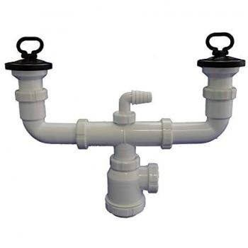 Sifón Doblado con Válvula para Fregadero 1-1/2 T-44 85 mm