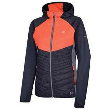 Dare 2b Damen Ski-Outdoorjacke – abnehmbarer Schneefang, bewegliche Ärmel – 3XL Ebony/Fiery Coral