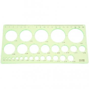 VerdantVibe Student Ruler & Circular Drawing Tool