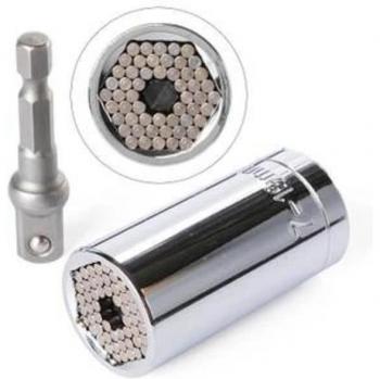 Pack 2 Douilles Universelles – Adaptateur Socket, Tige de Fer, Clé à Puissance