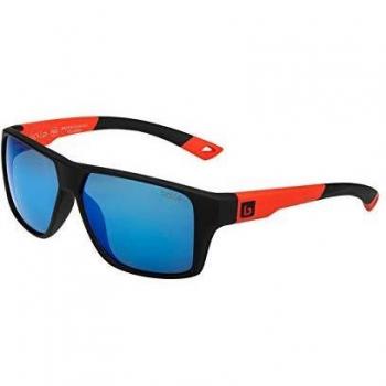 Bollé Brecken Occhiali da Sole Adulti Unisex Nero Rosso Matte Floatabili