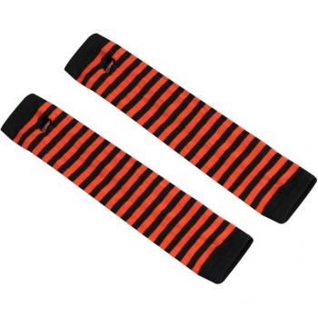 Girls' Knitted Striped Arm Warmers