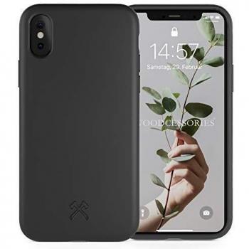Biologisch abbaubares Holzcover: BioCase für iPhone X/Xs – Schwarze Variante