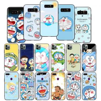 Doraemon Eco‑Soft Case in Olive – Compatible with Samsung A04s to A72, S10/S9, Note 8