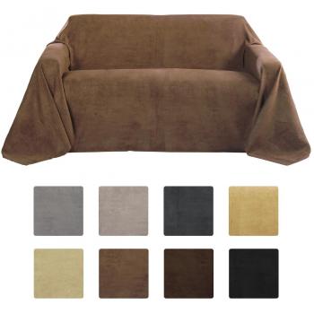 Coperchio Velluto Marrone 280x210cm