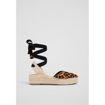 Leopard‑Print Slip‑On Stradivarius KOMBINIERT 40