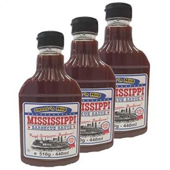 Coffret 3 × Sauce Barbecue Mississippi – 510 g