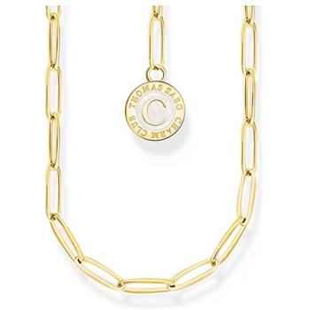Thomas Sabo Gold-Plated Charmista Cold Enamel Pendant – Size 70 cm