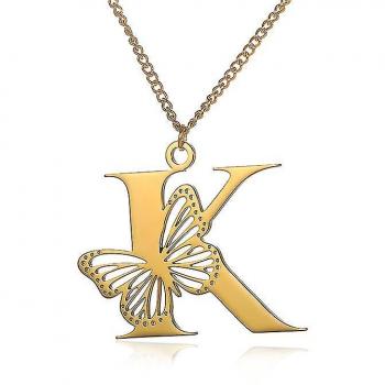 Cadeau Élégant : Collier Inoxydable Alphabet