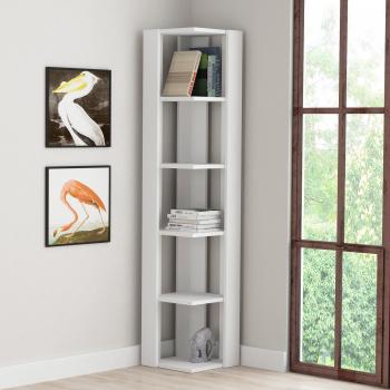 Étagère d'Angle Gain de Place Nati 161 cm Blanc