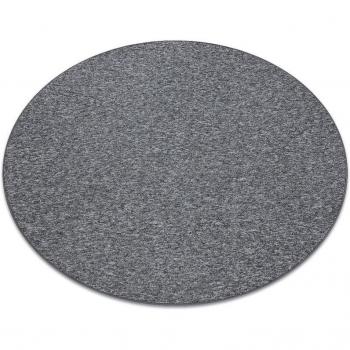 Grey Round Superstar Carpet 200cm